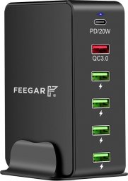 Ładowarka Feegar Ładowarka Sieciowa Feegar Tower 86W 6X Usb Typ C