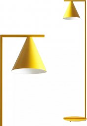 Lampa podłogowa Aldex Żółta lampa podłogowa Form Floor metalowa do salonu
