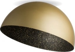 Lampa sufitowa Sigma Lampa sufitowa Sfera czarna złota z nakrapianym wnętrzem