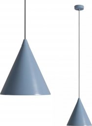 Lampa wisząca Aldex Stożkowa lampa wisząca Form do przedpokoju niebieska
