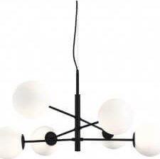 Lampa wisząca Azzardo Nowoczesna lampa wisząca Oviedo do salonu balls czarna biała