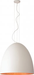 Lampa wisząca Nowodvorski Nowoczesna lampa wisząca Egg do przedpokoju biała miedziana