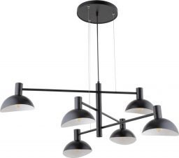 Lampa wisząca Sigma 6-punktowa lampa wisząca Artis czarna industrial do pokoju