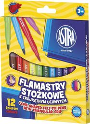  Astra Flamastry 12 kolorów stożkowe (202177)