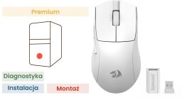 Montaż komputera Komfort + Mysz Redragon K1NG M916W-LIT-1K