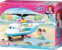 Gazelo Klocki Sluban Dziewczynka Helikopter 163el. 152801 GAZELO