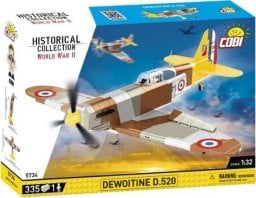  Cobi COBI 5734 Historical Collection WWII Samolot myśliwski francuski Dewoitine D.520 335 klocków