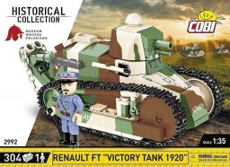 Cobi COBI 2992 Historical Collection Great War Francuski czołg Renault FT "Victory Tank 1920"
