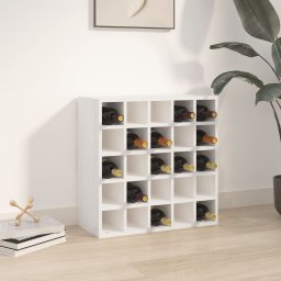 vidaXL vidaXL Szafka na wino, biały, 56x25x56 cm, lite drewno sosnowe