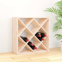  vidaXL vidaXL Szafka na wino, 62x25x62 cm, lite drewno sosnowe