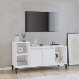  vidaXL vidaXL Szafka pod TV, biała, 100x35x55 cm, materiał drewnopochodny