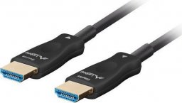 Kabel Lanberg Kabel HDMI M/M v2.1 80M 8K czarny optyczny AOC