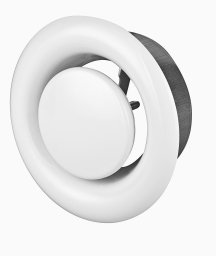 AWENTA Anemostat wywiewny Awenta AMW125 fi125mm metalowy biały