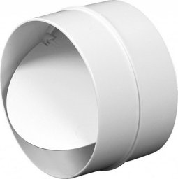 AWENTA Łącznik kanałów okrągłych Awenta KO125-22 z zaworem zwrotnym fi125mm biały