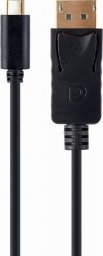 Adapter USB Gembird GEMBIRD Adapter USB-C do DisplayPort czarny 4K 60 Hz 2m
