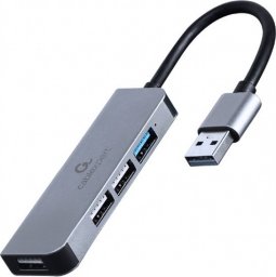 HUB USB Gembird GEMBIRD Hub USB 3.0 4-Porty 1 x USB 3.1 + 3 x USB 2.0 czarny