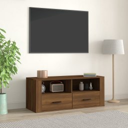  vidaXL vidaXL Szafka pod telewizor, brązowy dąb, 100x35x40 cm