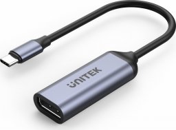 Adapter USB Unitek V1415A USB-C - DisplayPort Szary  (V1415A)