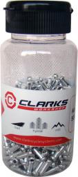  Clarks Końcówka Linki Hamulca/Przerzutki CX88DP 1mm - 1,6mm Aluminiowa Srebrna Pudełko 500 szt (CLA-CX88DP500)