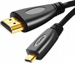 Kabel QGeeM HDMI Micro - HDMI 1.83m czarny (QG-AV18)