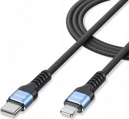 Kabel USB QGeeM USB-A - Lightning 1 m Czarny (XCLM01)