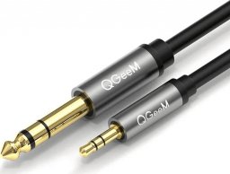 Kabel KABEL Aux Audio Mały Jack Duży Jack 3.5 to 6.35 3m