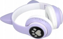 Słuchawki Protect Kocie uszy fioletowe