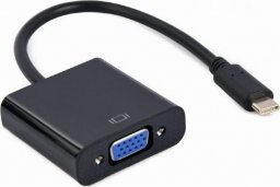 Adapter USB Gembird Gembird A-CM-VGAF-01 zewnętrzna karta graficzna usb 1920 x 1080 px Czarny