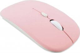 Mysz Alogy Myszka mysz bezprzewodowa komputerowa Alogy Mouse Bluetooth do laptopa tabletu Różowa