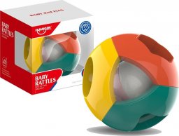  LeanToys Kolorowa Piłka Grzechotka Figury Geometryczne Dla Niemowląt