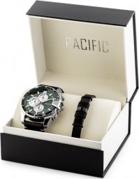 Zegarek Pacific ZEGAREK MĘSKI PACIFIC X0078-11 - komplet prezentowy (zy092d)