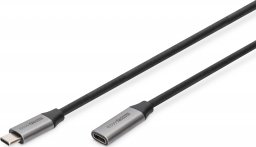 Kabel USB Digitus USB-C - USB-C 1 m Czarny (DB-300230-010-S)