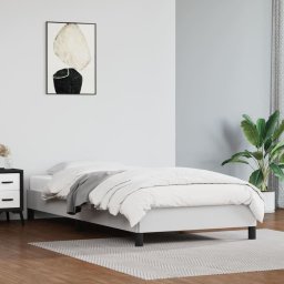  vidaXL vidaXL Rama łóżka, biała, 80x200 cm, obita sztuczną skórą