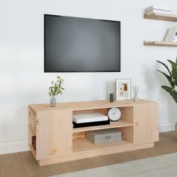  vidaXL vidaXL Szafka pod telewizor, 110x35x40,5 cm, lite drewno sosnowe