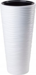 Form-Plastic Doniczka okrągła Sahara Dunes Slim 2790-011, Kolor Biały, Form-Plastik, Wymiary 34.50x68.5 cm