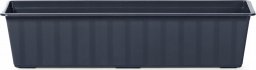  Prosperplast Skrzynka balkonowa AGRO IS600-S433, Doniczka prostokątna 60x18 cm, Kolor Antracyt, Prosperplast