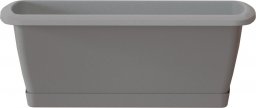  Prosperplast Skrzynka balkonowa RESPANA SET ISE400P-405U, Doniczka prostokątna 39x18 cm, Kolor Szary kamienny, Prosperplast