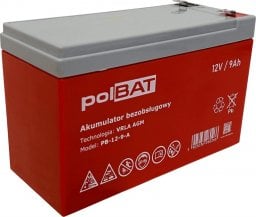  polBAT Akumulator AGM 12V 9Ah polBAT