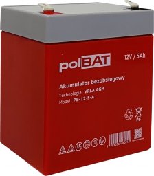  polBAT Akumulator AGM 12V 5Ah polBAT