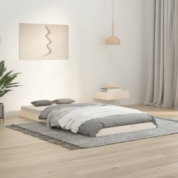  vidaXL vidaXL Rama łóżka, biała, 90x190 cm, lite drewno sosnowe, pojedyncza