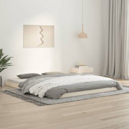  vidaXL vidaXL Rama łóżka, biała, 160 x 200 cm, lite drewno sosnowe