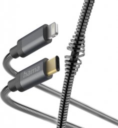 Kabel USB Hama Lightning - USB-C 1.5 m Grafitowy (002015520000)