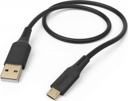 Kabel USB Hama USB-A - micro-B 1.5 m Czarno-biały (002015640000)