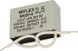 MIFLEX Kondensator silnikowy MIFLEX 2,5uF 400V POLSKI