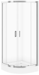 Cersanit (części zamienne - kabiny prysznicowe) SZKŁO RUCHOME KABINY PÓŁOKRĄGŁEJ ZIP/ARTECO P17-80 (S900-2599)