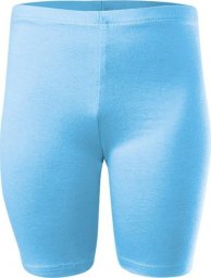  RENNWEAR Legginsy krótkie sportowe damskie męskie dziecięce bawełniane błękitny 128 cm