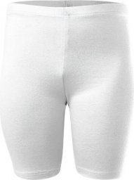 RENNWEAR Legginsy krótkie sportowe damskie męskie dziecięce bawełniane biały 172 cm / L