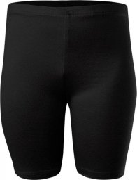  RENNWEAR Legginsy krótkie sportowe damskie męskie dziecięce bawełniane czarny 110 cm