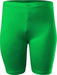  RENNWEAR Legginsy krótkie sportowe damskie męskie dziecięce bawełniane zielony 110 cm