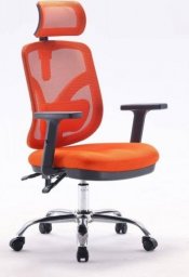 Krzesło biurowe Angel Fotel biurowy obrotowy jOkasta pomaranczowa ANGEL